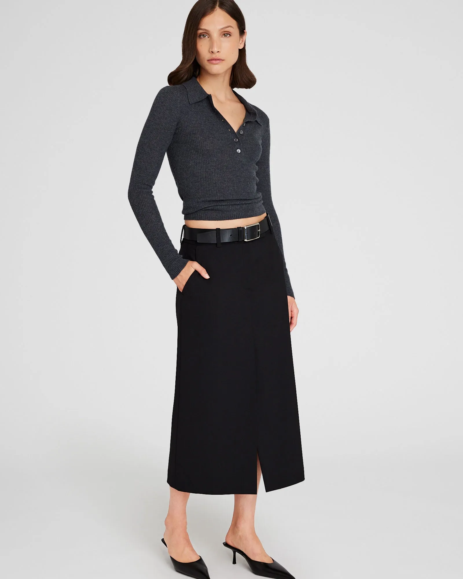 Trouser Midi Skirt