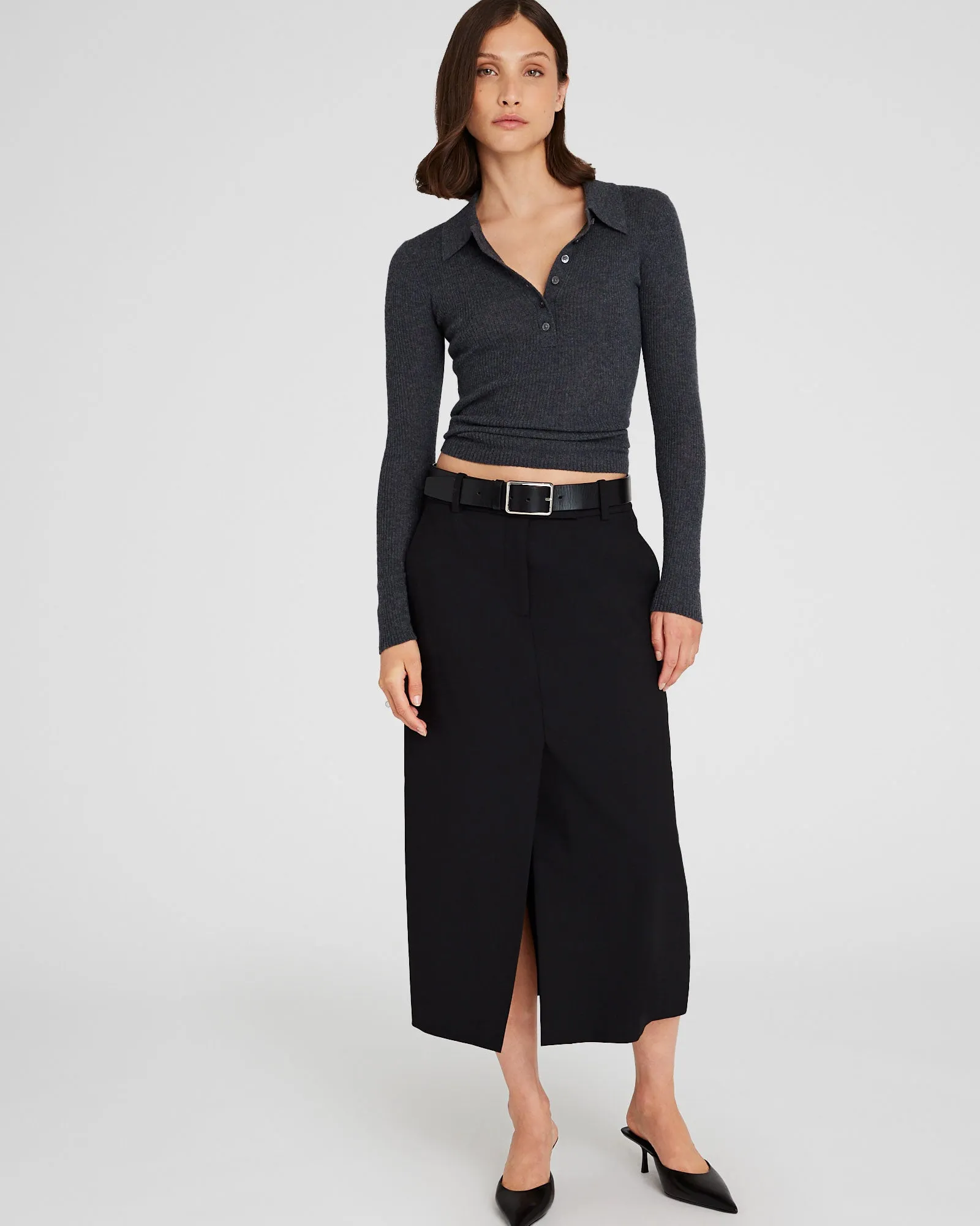 Trouser Midi Skirt