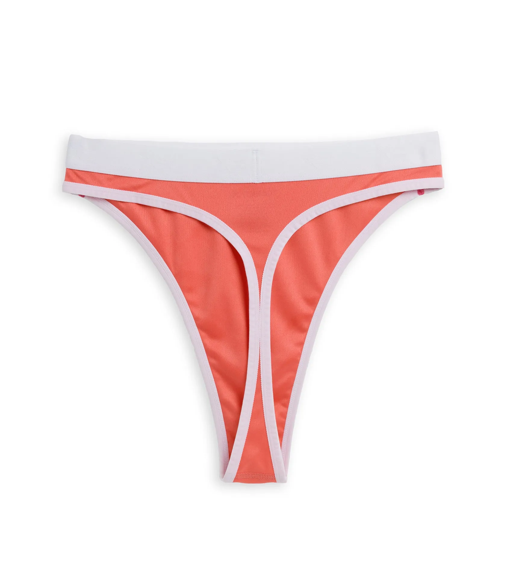 Tucking High Leg Thong - Sugar Coral