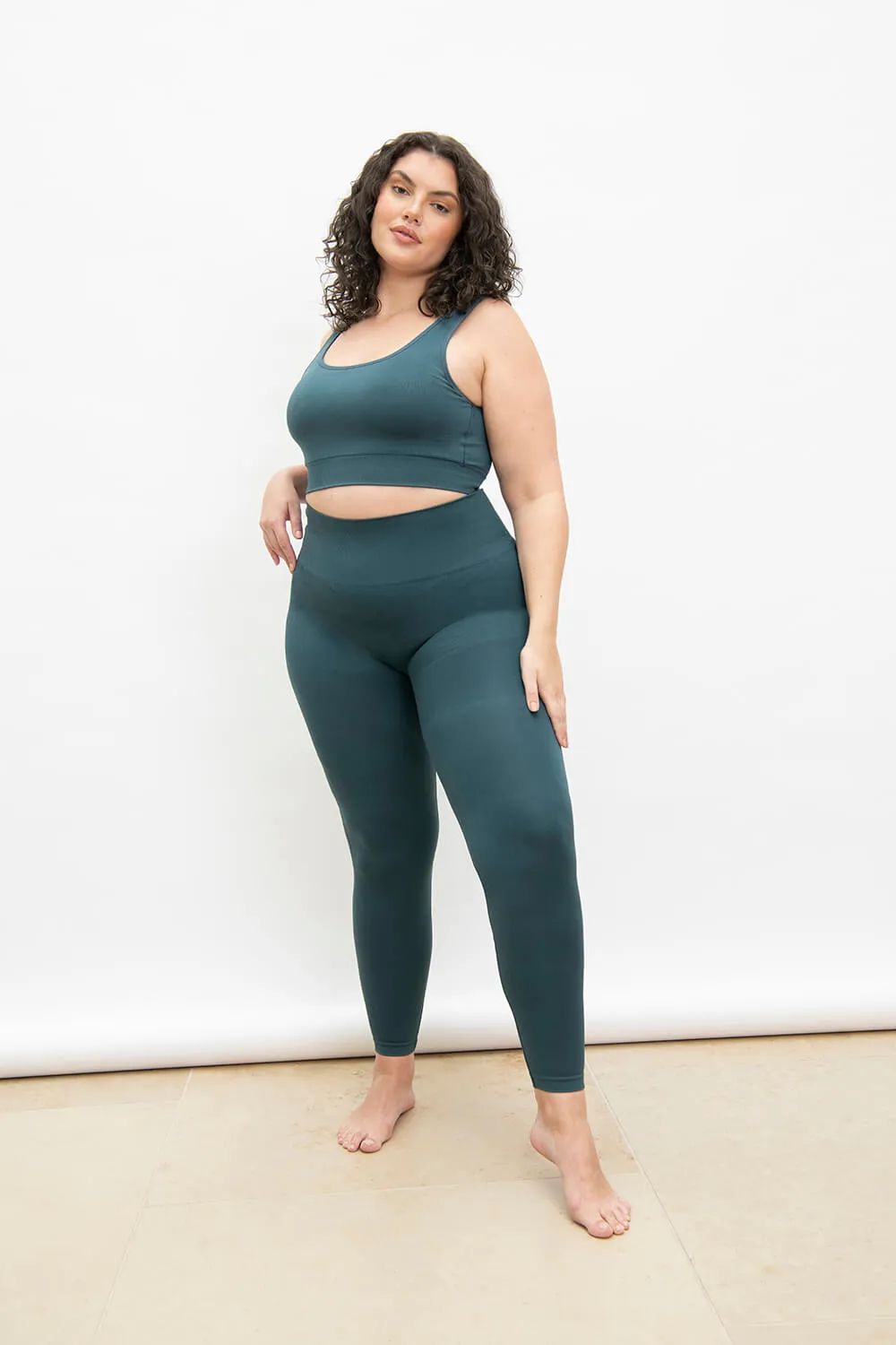 Ultimate High Waisted Seamless Leggings - Teal Blue