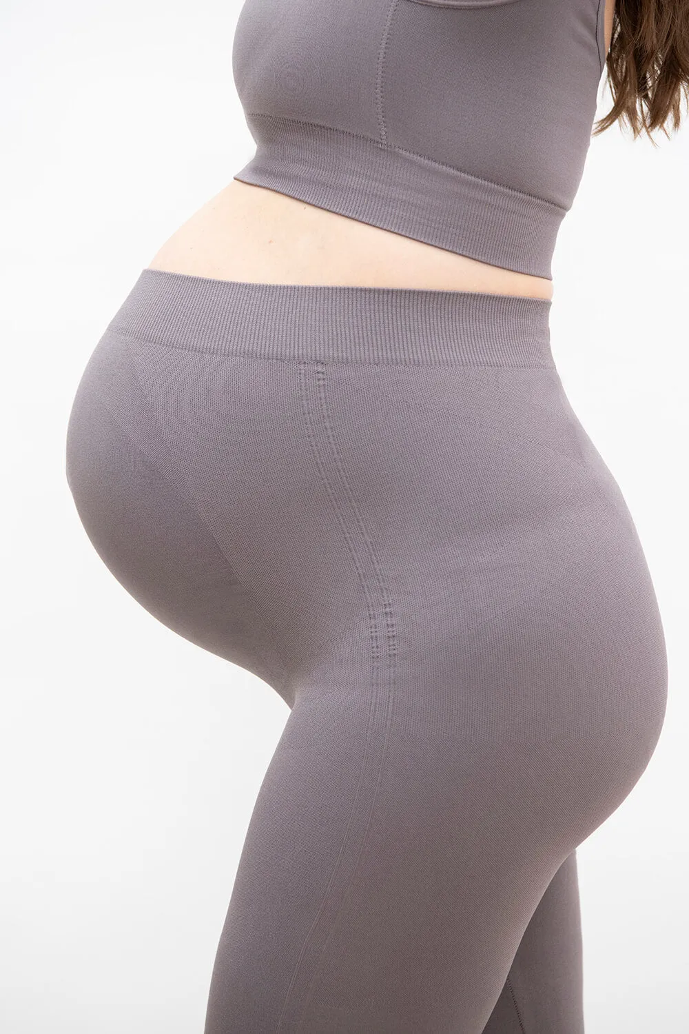 Ultimate Seamless Maternity Leggings - Deep Mauve