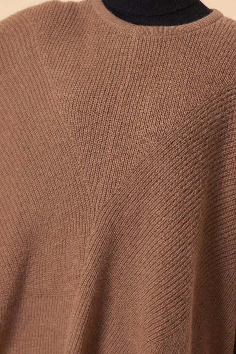 Under Poncho Baby Alpaca Color Camel