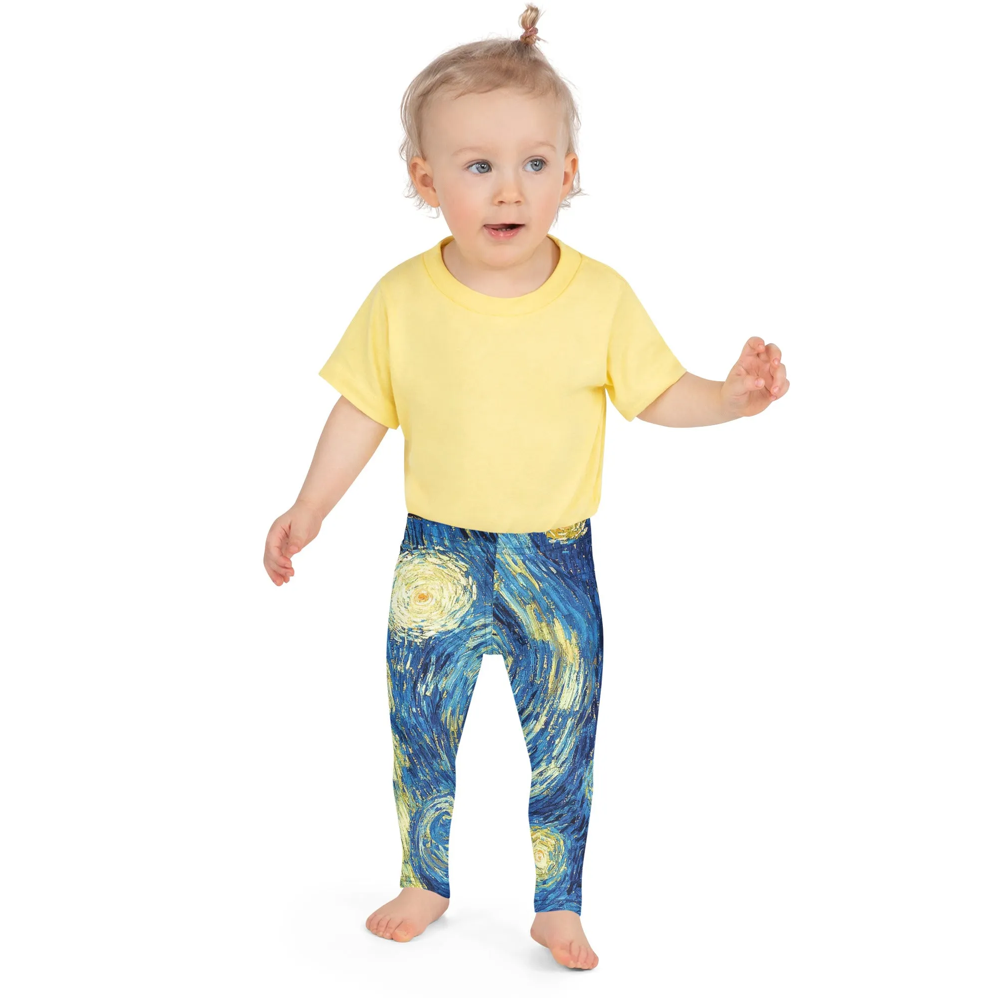 Van Gogh Inspired Starry Night Kids Leggings