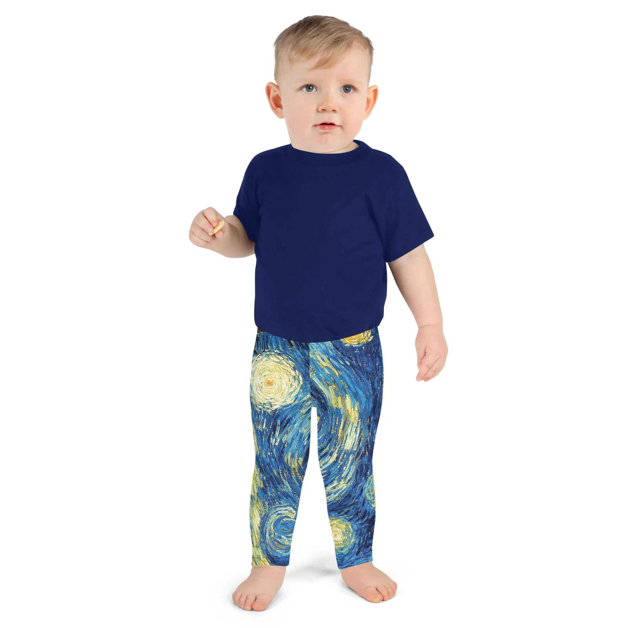 Van Gogh Inspired Starry Night Kids Leggings