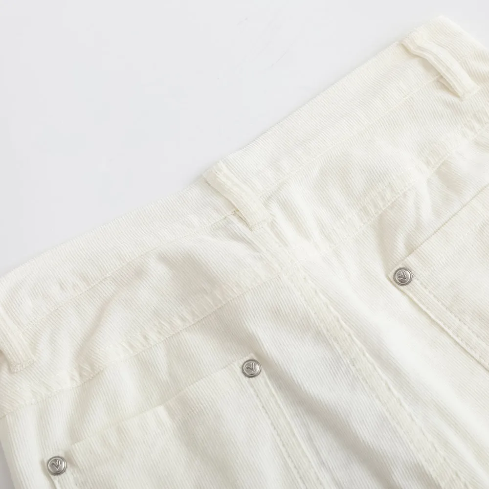 Vauva FW23 - Girls Embroidered Flared Pants (White)