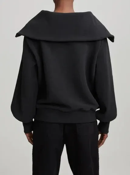 VINE HALF-ZIP PULLOVER | BLACK