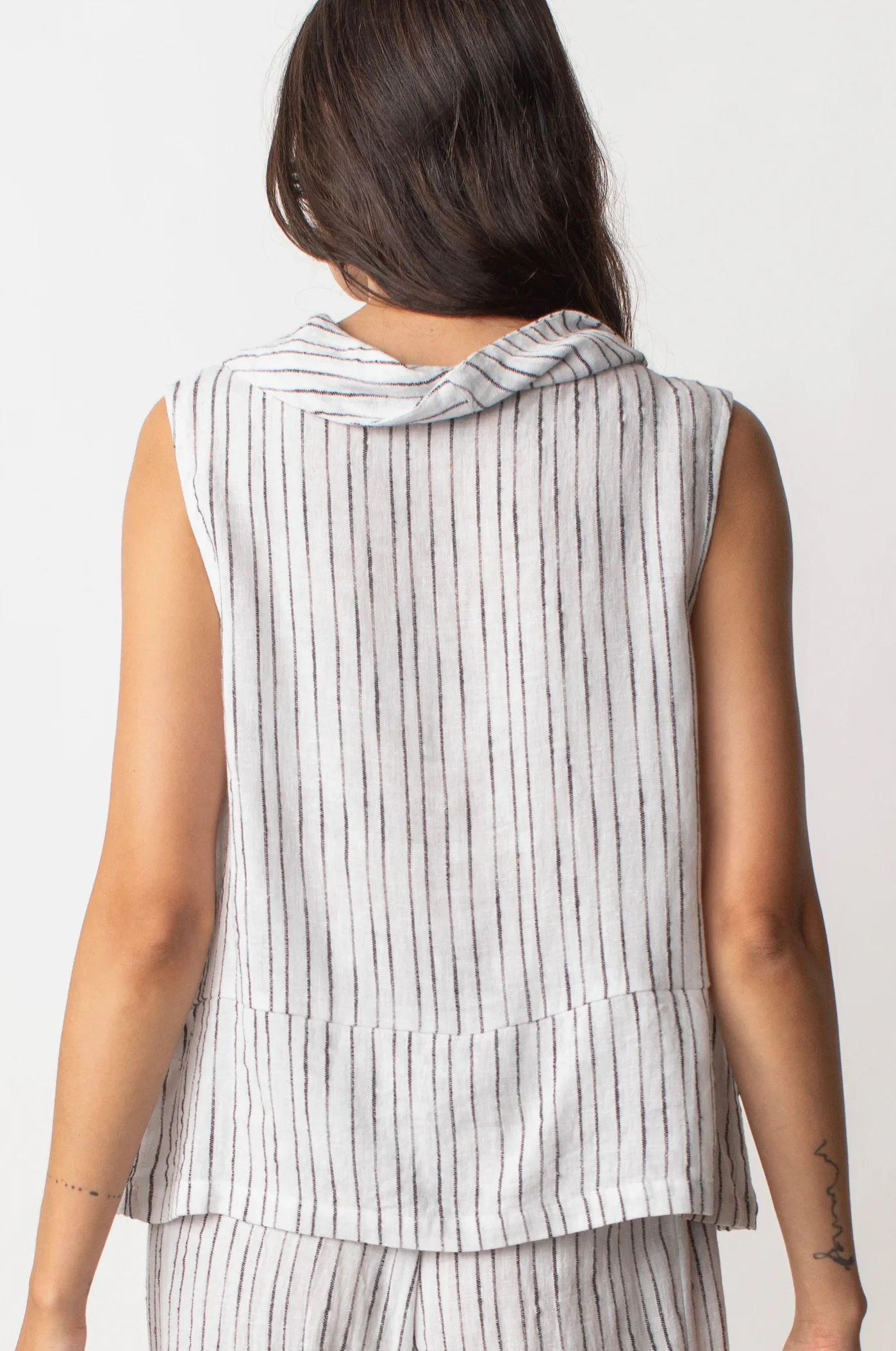 Vintage Stripe Cowl Topper