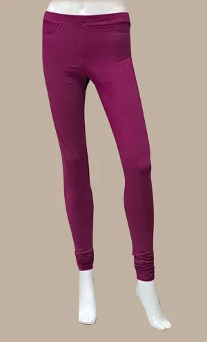 Violet Cotton Leggings