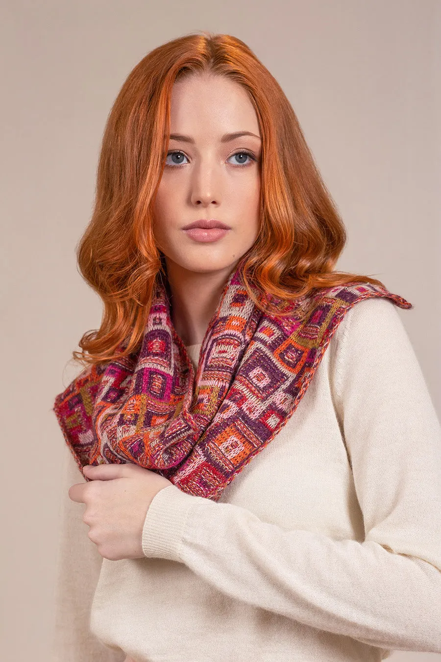 Vivaldi Scarf Baby Alpaca Color Vendimia