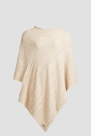 Wasabi Poncho Cotton & Baby Alpaca Color Beige