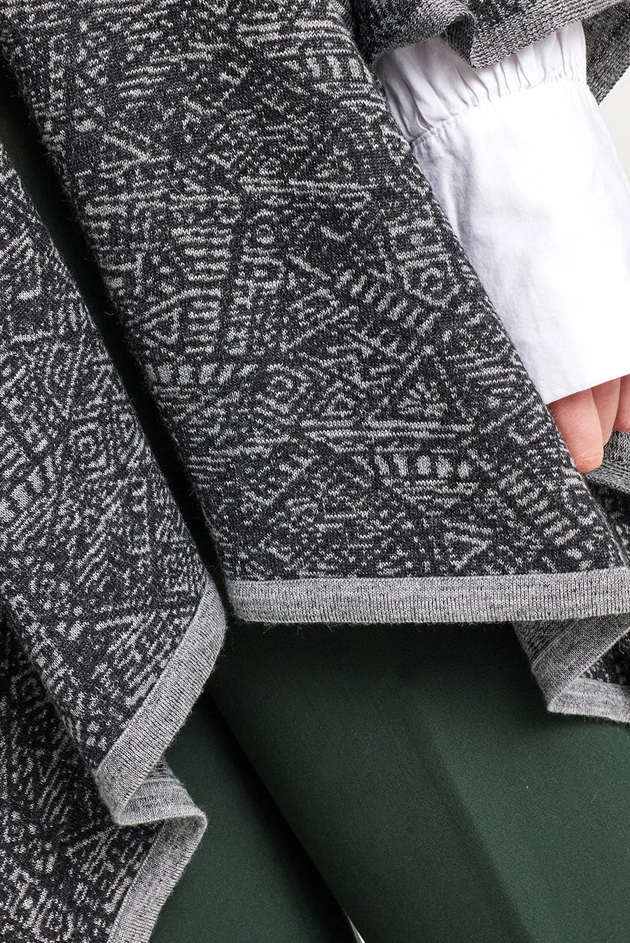 Web Poncho Baby Alpaca Color Nuage
