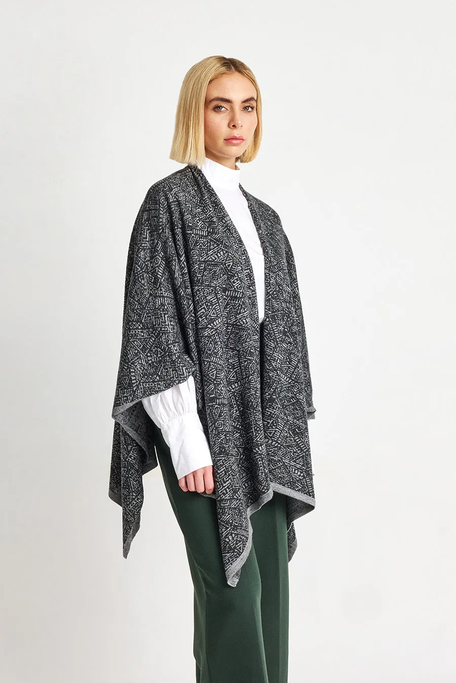Web Poncho Baby Alpaca Color Nuage
