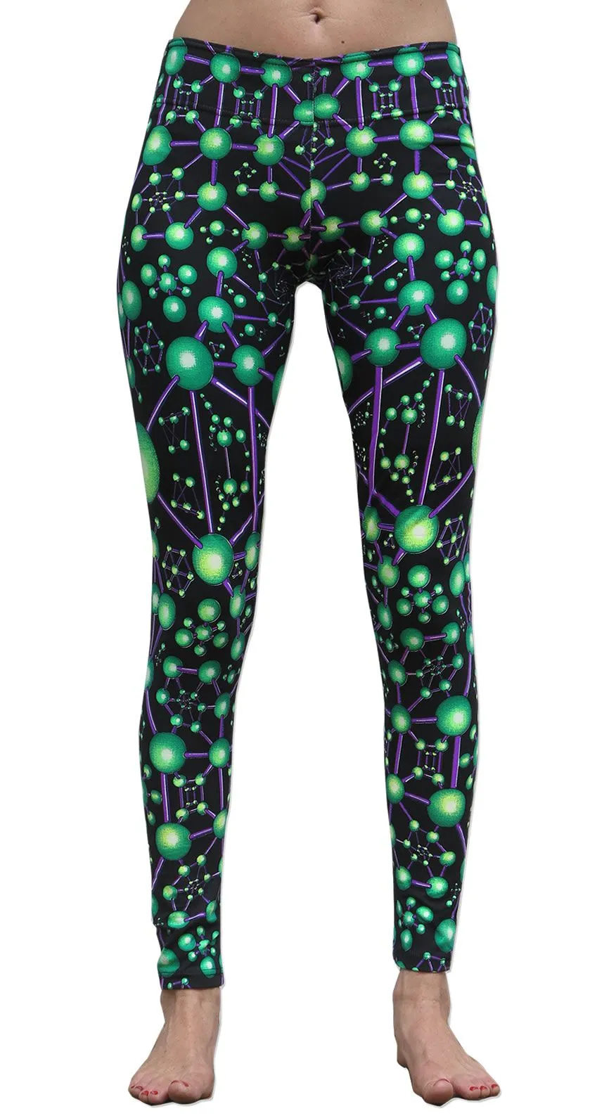 Wide waistband Leggings : Atomic Alien