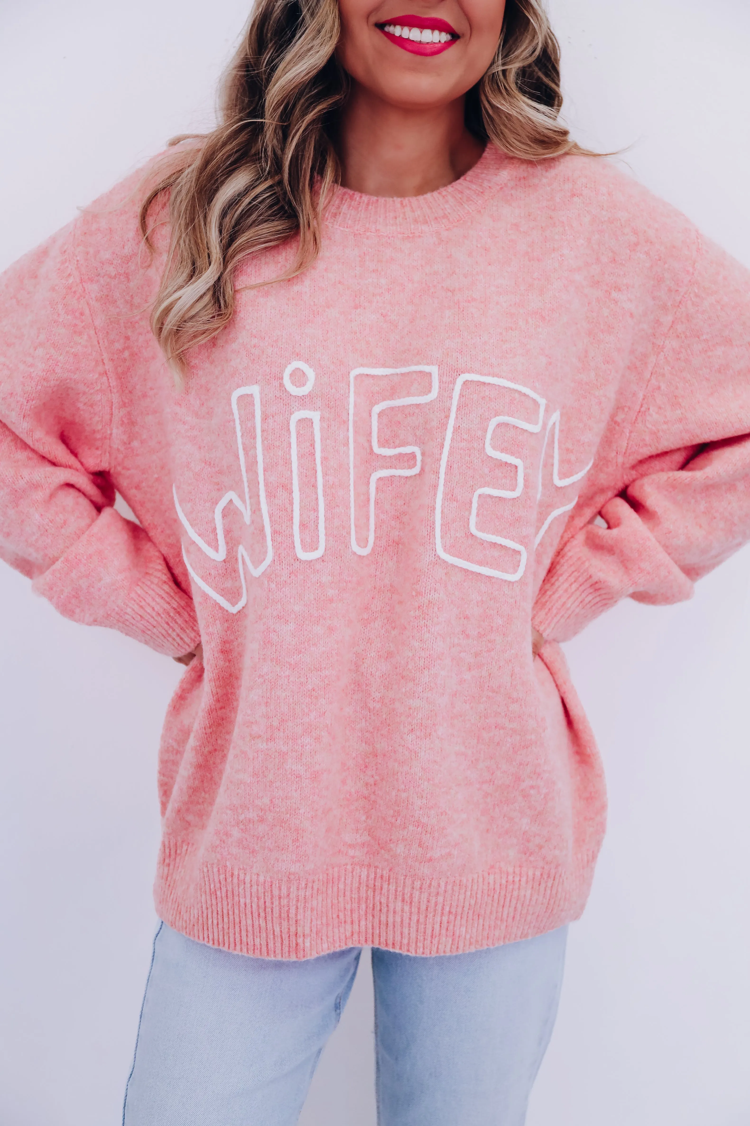 Wifey Heart Oversized Sweater