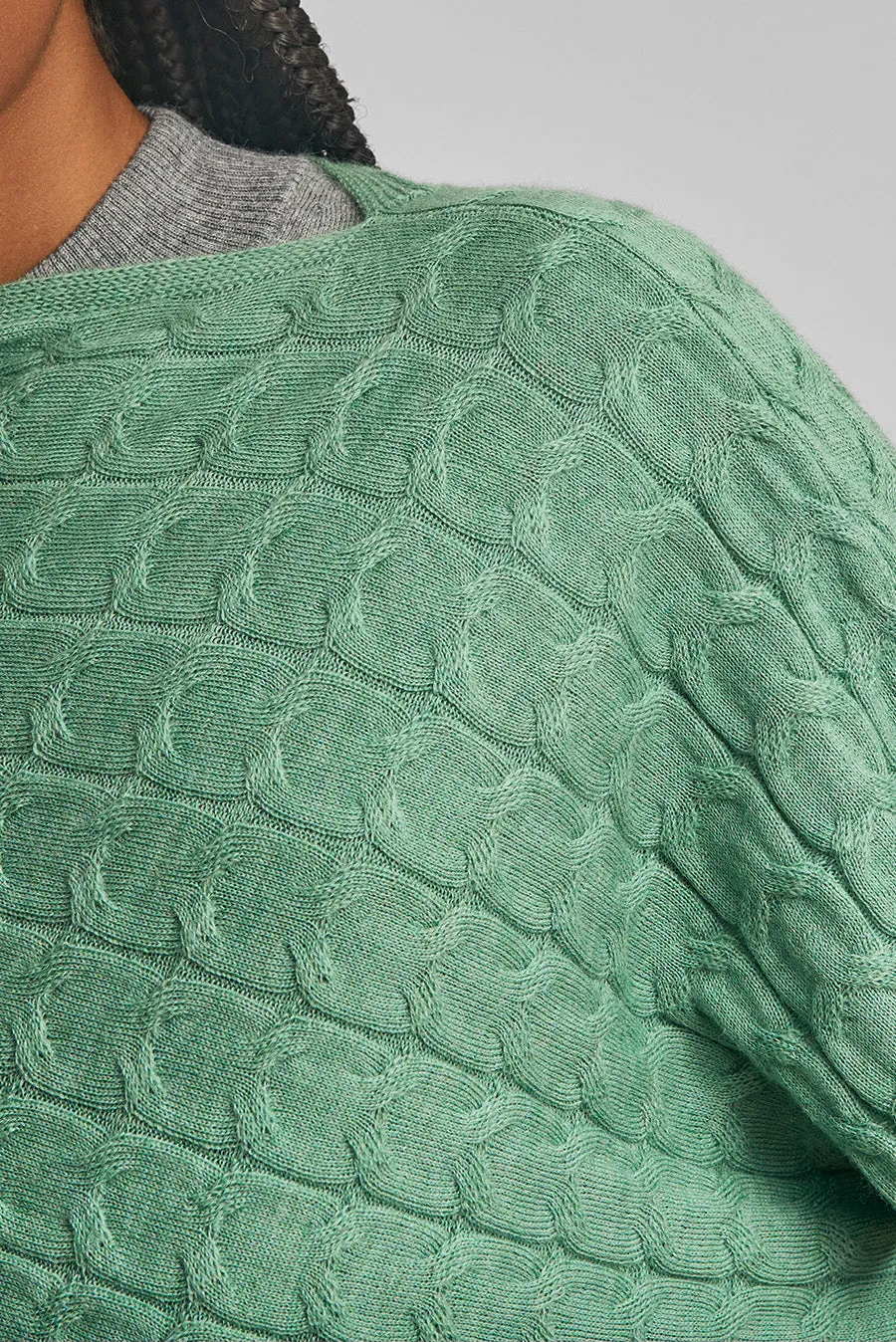 Willow Poncho Baby Alpaca Color Basil