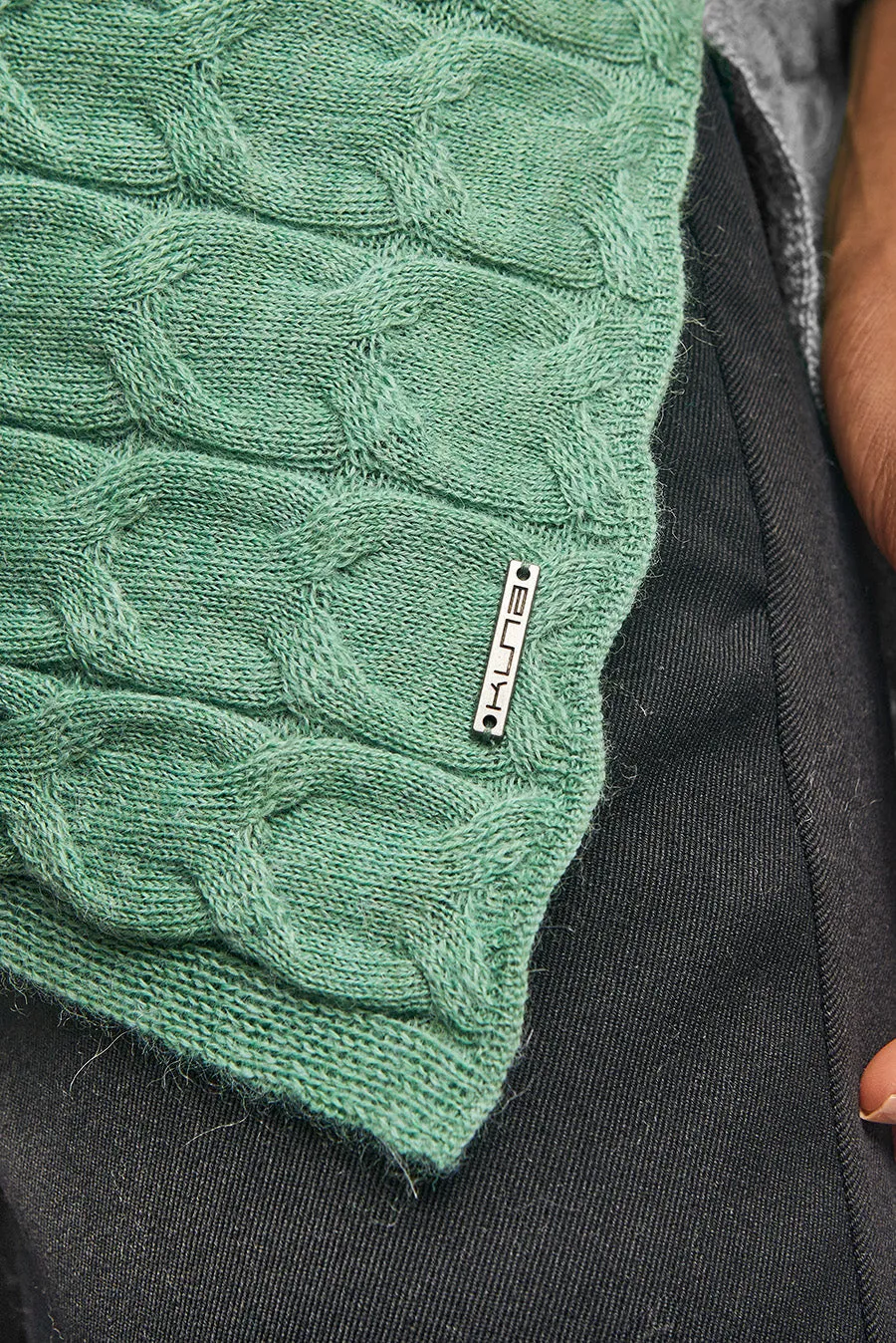 Willow Poncho Baby Alpaca Color Basil