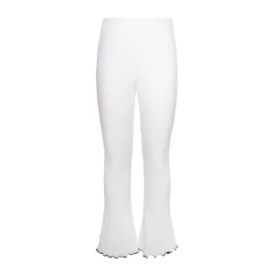 Witte flare legging