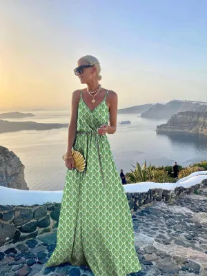 Woman's Evening Dress Summer New Suspender Sexy Dress Fashion Printing Long Dresses Formal Occasion Dresses Clothes for Women