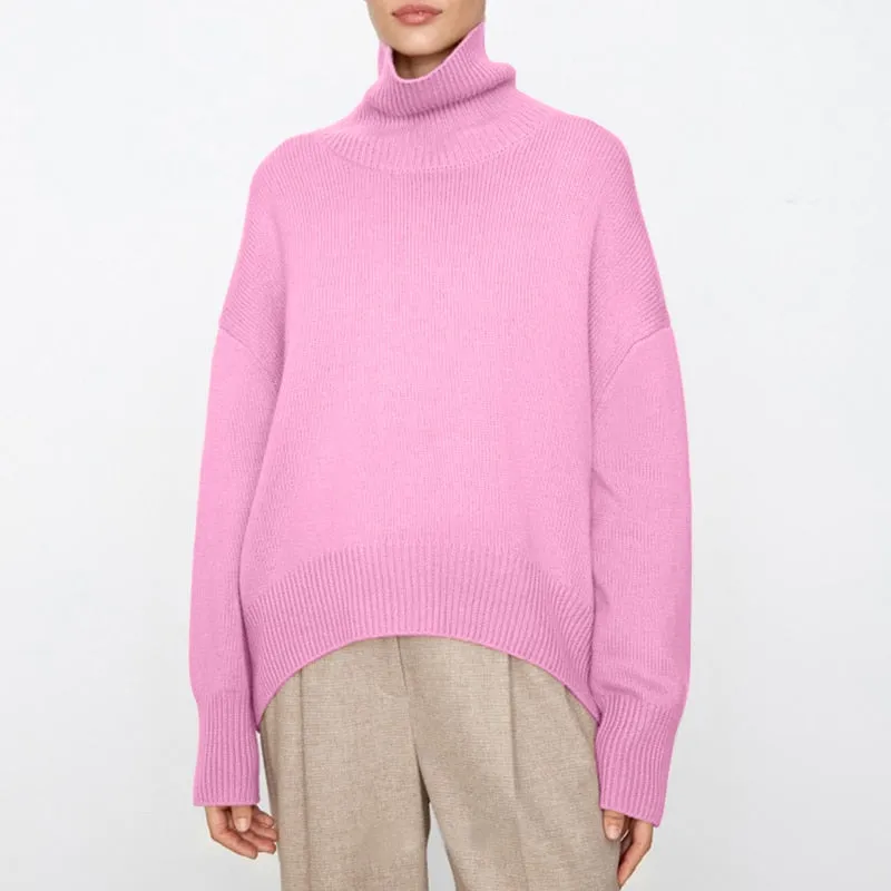 Women's Elegant Turtleneck Sweater | Ideal for Autumn/Winter
