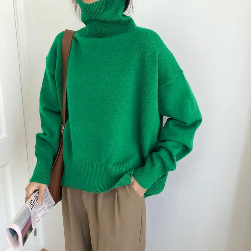 Women's Elegant Turtleneck Sweater | Ideal for Autumn/Winter
