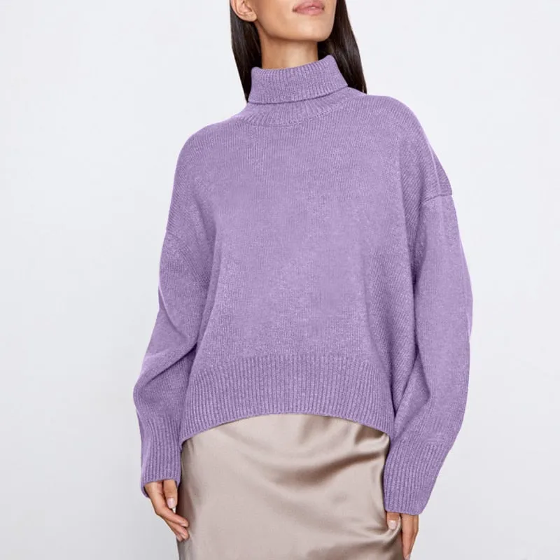 Women's Elegant Turtleneck Sweater | Ideal for Autumn/Winter