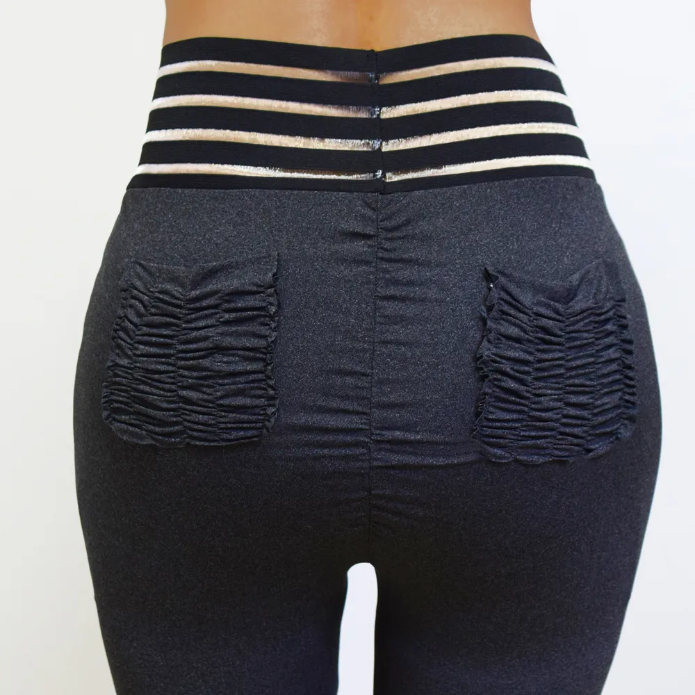 Women's High-Waist Slim Push-Up Fitness Leggings