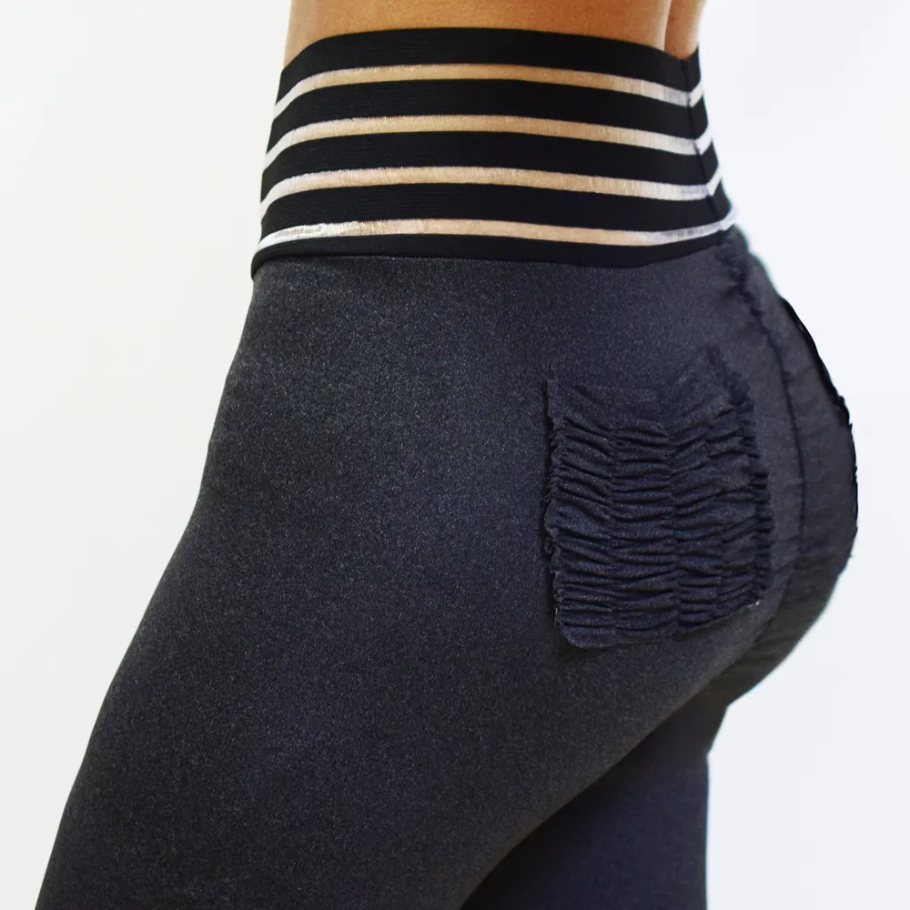 Women's High-Waist Slim Push-Up Fitness Leggings