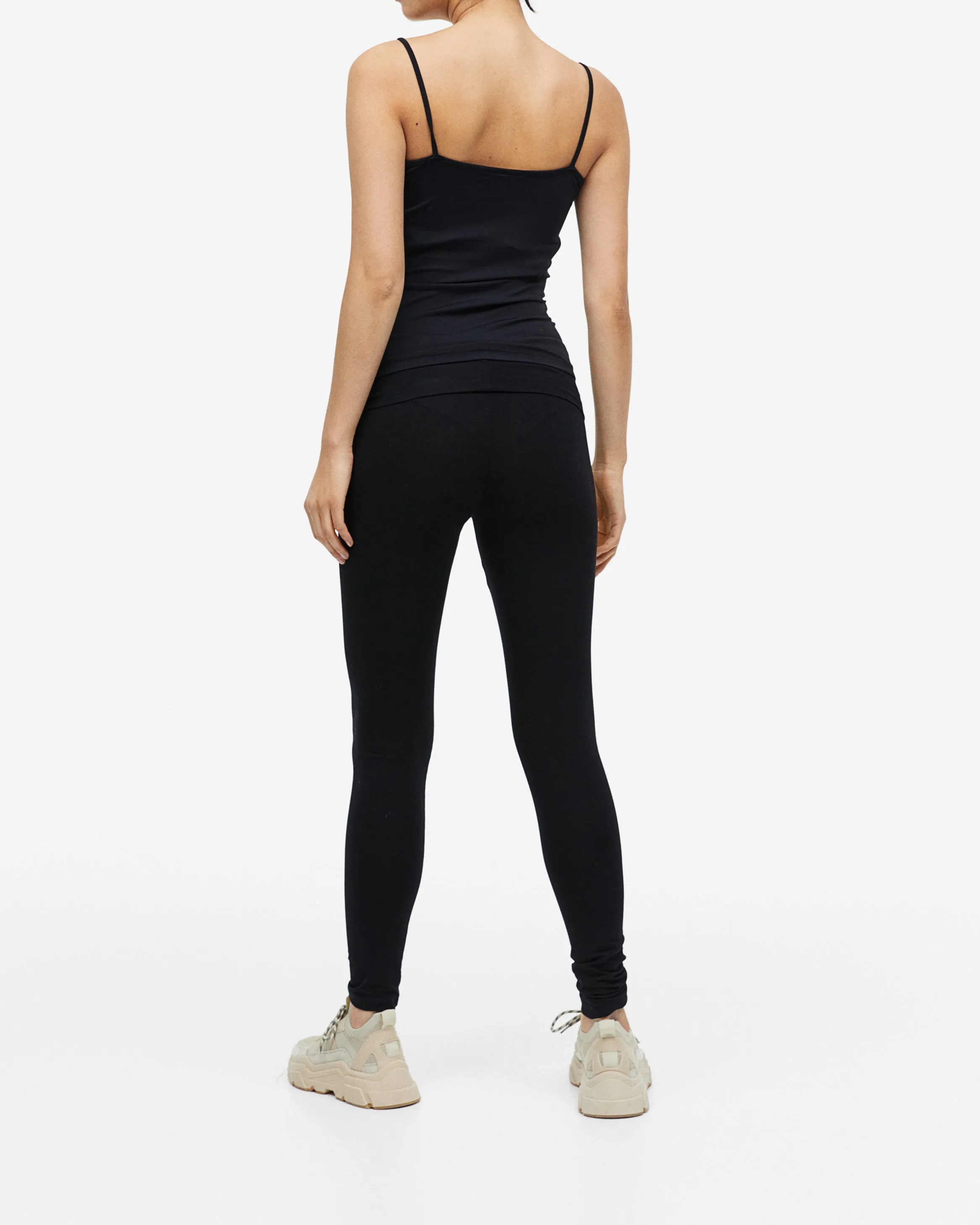 Womens High Waisted Before After Maternity Leggings
