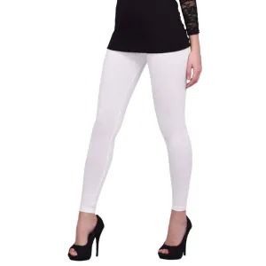 Women's Leggings Ankle Length Bottom White- On Sale- Price including GST
