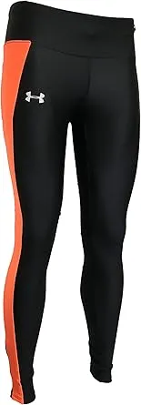 Women's Leggings Polyester/Elastane Blend Heat Gear Black/Orange