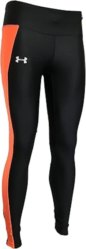 Women's Leggings Polyester/Elastane Blend Heat Gear Black/Orange