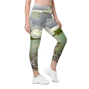 Women's Leggings with Pockets - Calgary Bow River East Village
