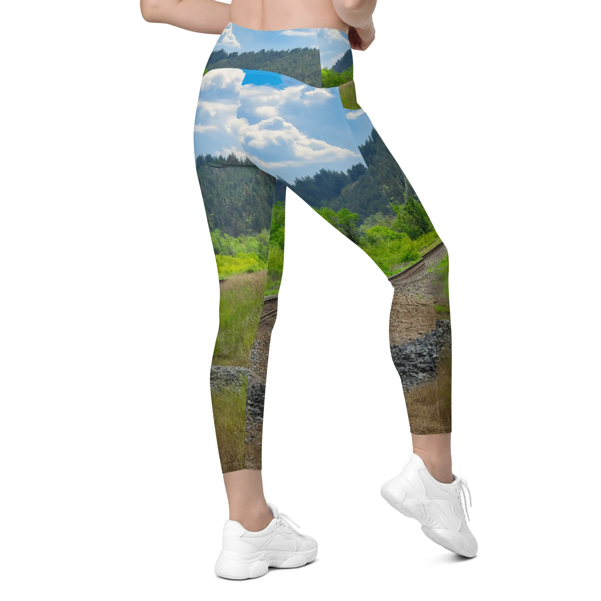 Women's Leggings with Pockets - Edworthy Park CPKC Tracks