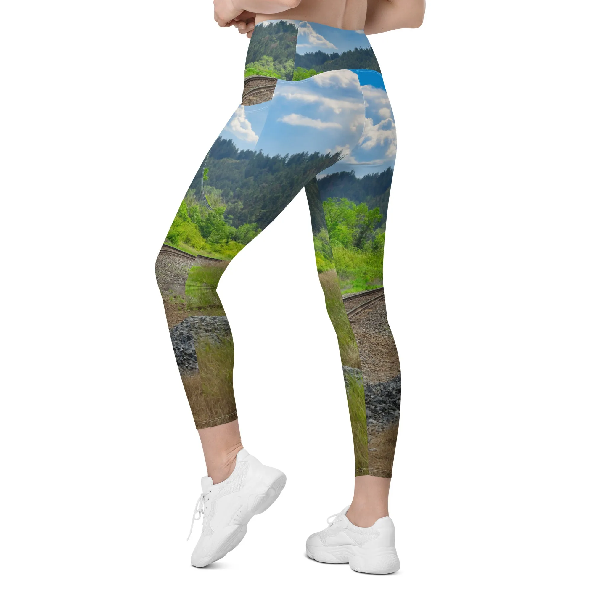 Women's Leggings with Pockets - Edworthy Park CPKC Tracks