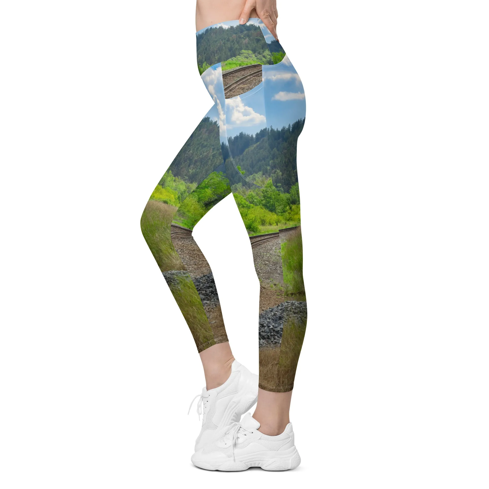 Women's Leggings with Pockets - Edworthy Park CPKC Tracks