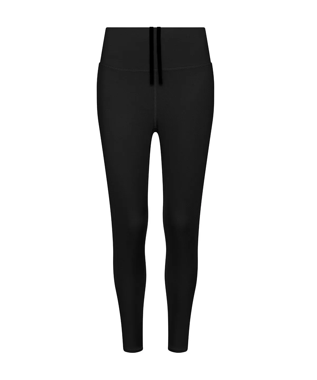Womens recycled tech leggings | Jet Black