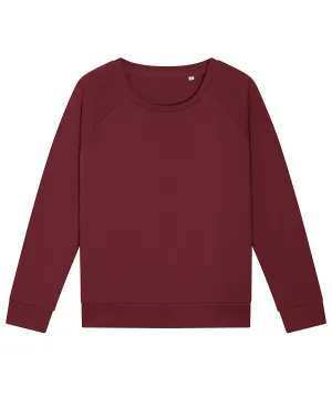 Womens Stella Dazzler relaxed fit sweatshirt (STSW125) | Burgundy