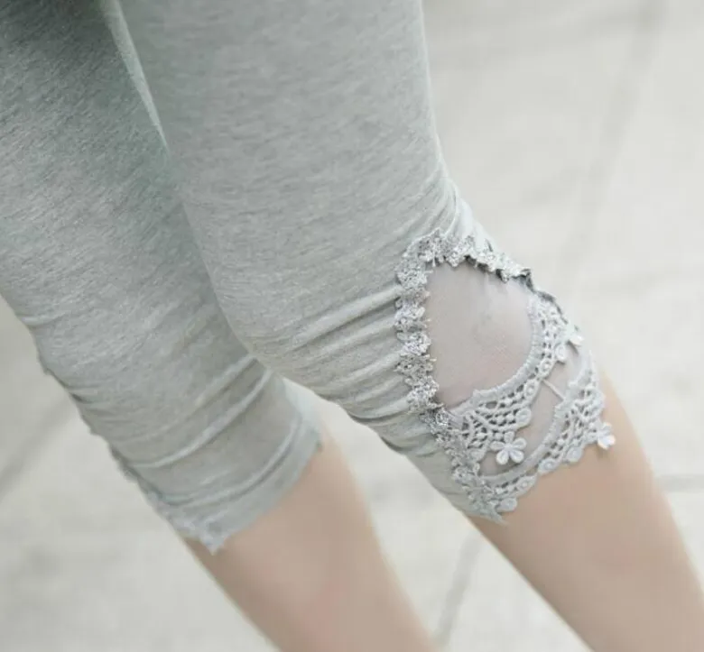 Women's Summer Casual Mid-Waist Elastic Cotton Leggings