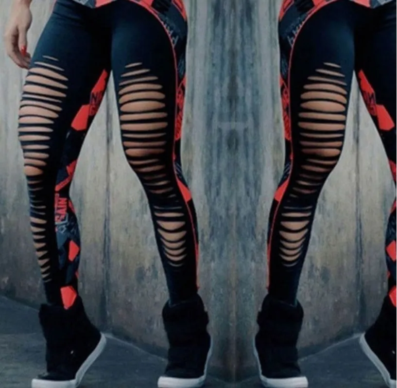 Women's Summer High Waist Polyester Fitness Leggings