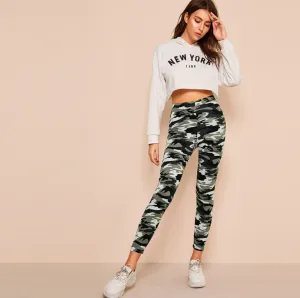 Women's Summer/Autumn Mid-Waist Leggings