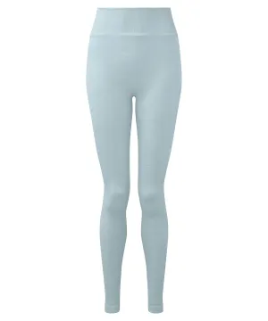 Womens TriDri® recycled seamless 3D fit multi-sport flex leggings | Sky Blue Melange
