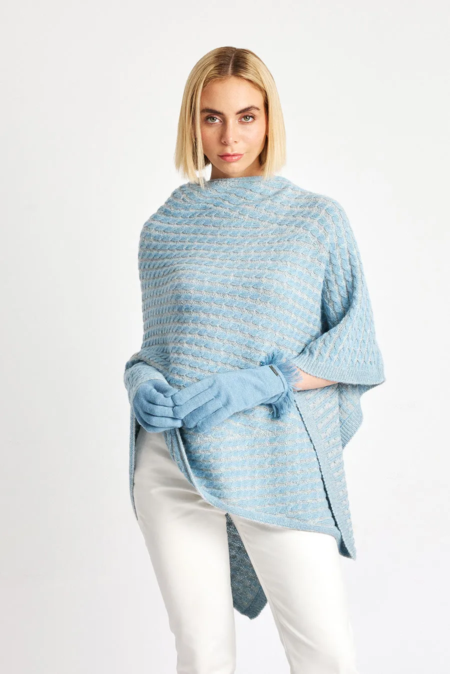 Wonder Poncho Baby Alpaca Color Dream & Penguin