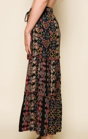 YASMIN TIERED MAXI SKIRT