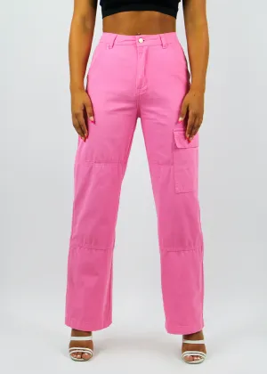 You're Cute Cargo Jeans ★ Pink
