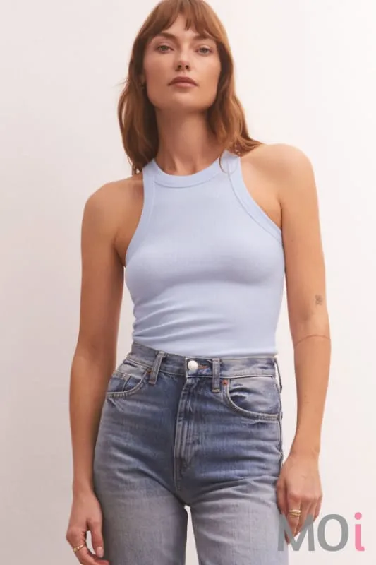 Z Supply Lilly Rib Tank Tranquil Waters